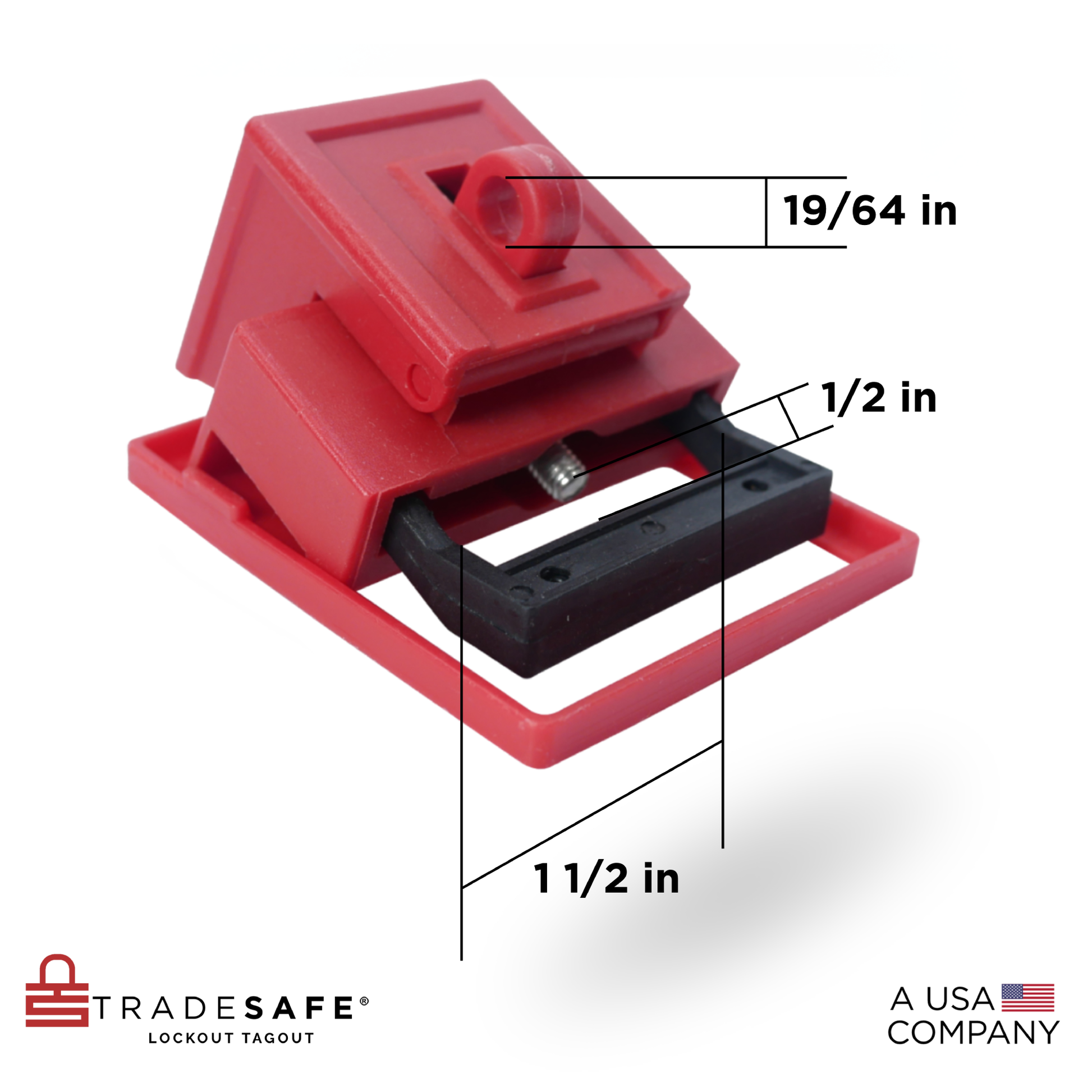 lockout tagout clamp-on circuit breaker large dimensions