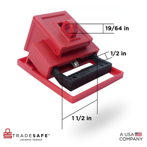 lockout tagout clamp-on circuit breaker large dimensions