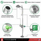 features of combination shower and eyewash station