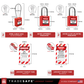 dimensions and quantities of hasps, ties, tags, and locks