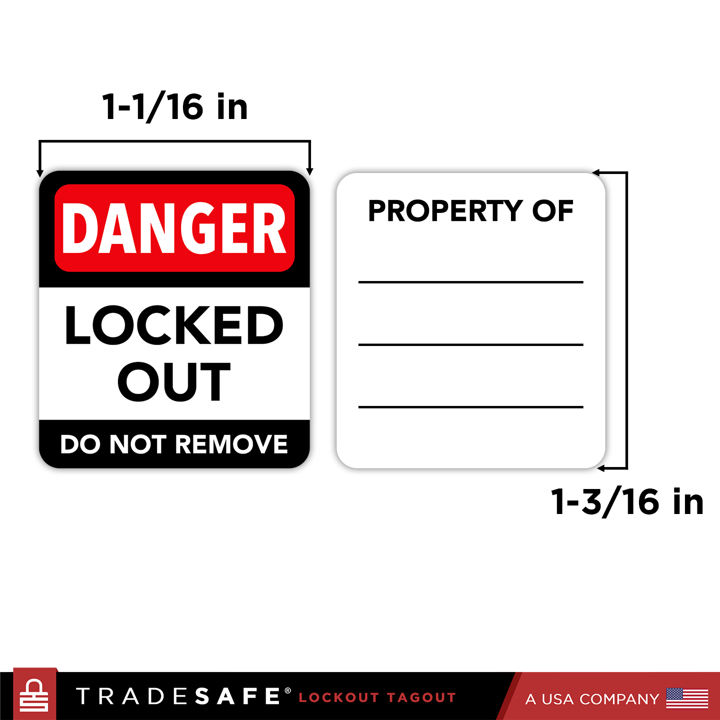 English Padlock Labels - 20 Pack Lockout Labels | TRADESAFE