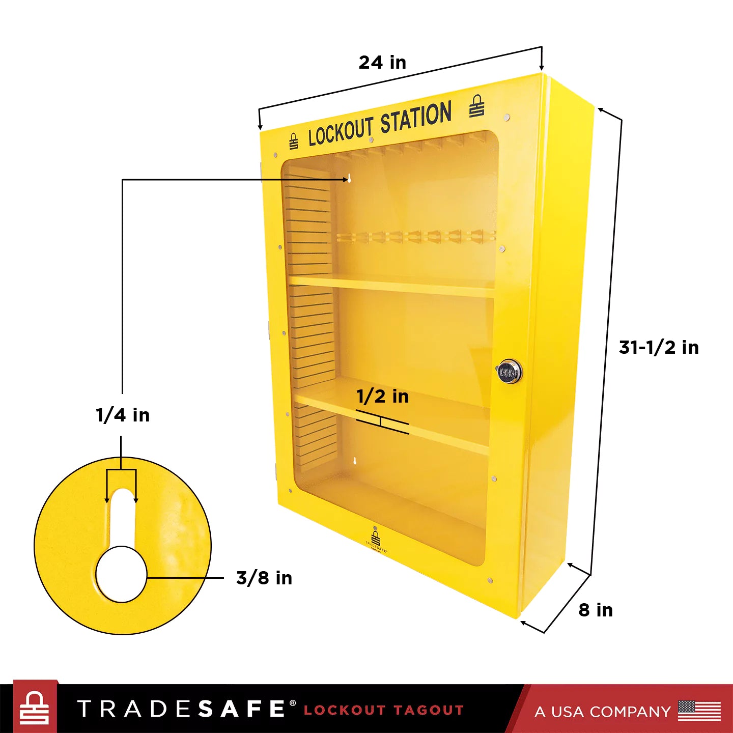 Lockout Tagout Cabinet Unfilled - 24