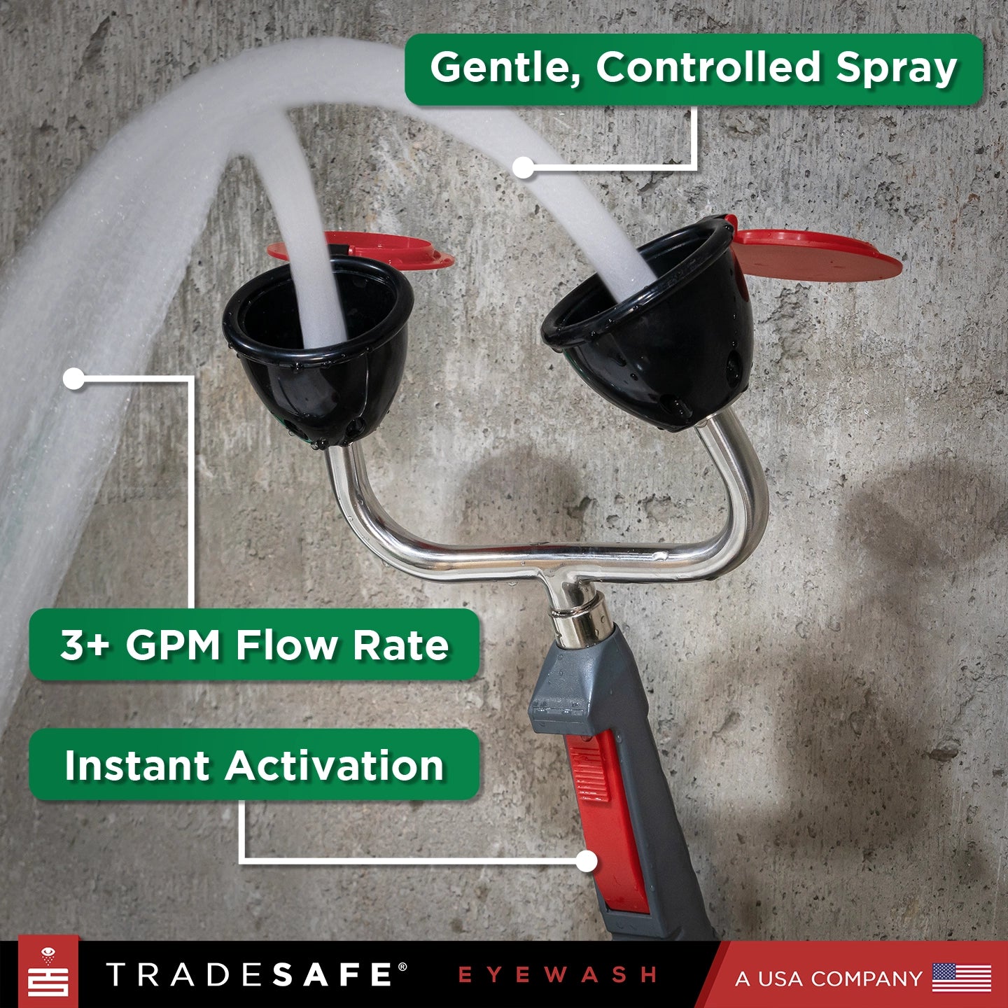 drench hose gentle controlled spray