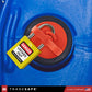 drum plug lock in-used and securely fastened with steel hasp and 2 loto padlocks