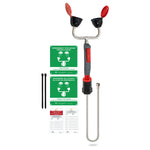 dual head drench hose eyewasher set
