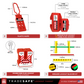 dimensions and quantities of hasps, plug locks, and breaker lockout blocker kit