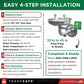 Easy 4 step how to install tradesafes wall mount emergency eyewash station