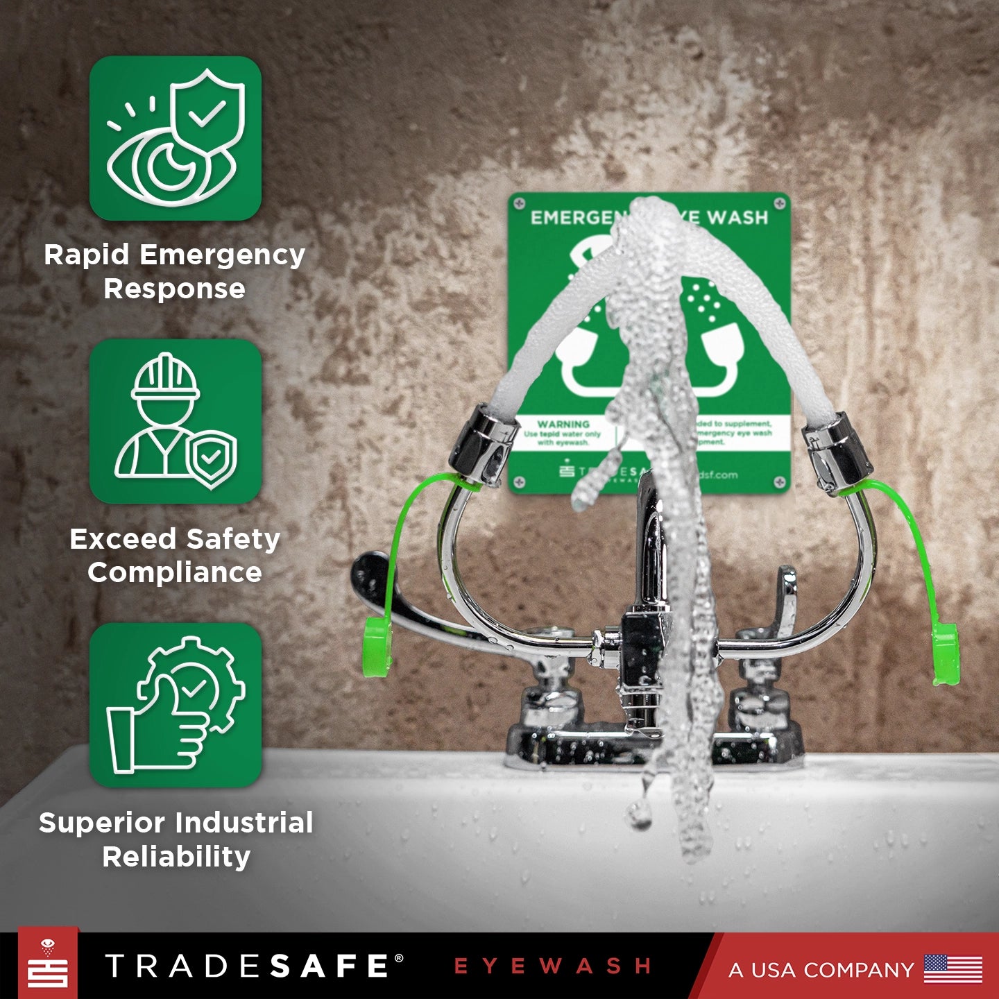 benefits of faucet mount eyewash station