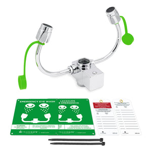 faucet mount eyewash station kit