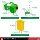 cart wastewater bin and portable eyewash  dimensions