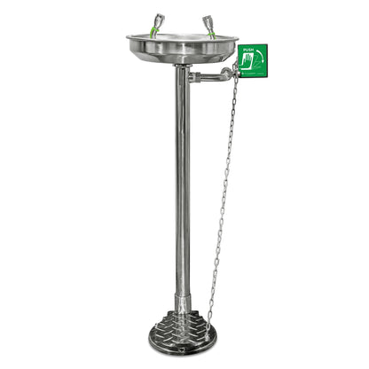 pedestal mounted eye wash station