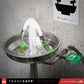 in use image of pedestal mount eye wash station