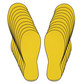 footprint vinyl floor sticker 10 pairs included