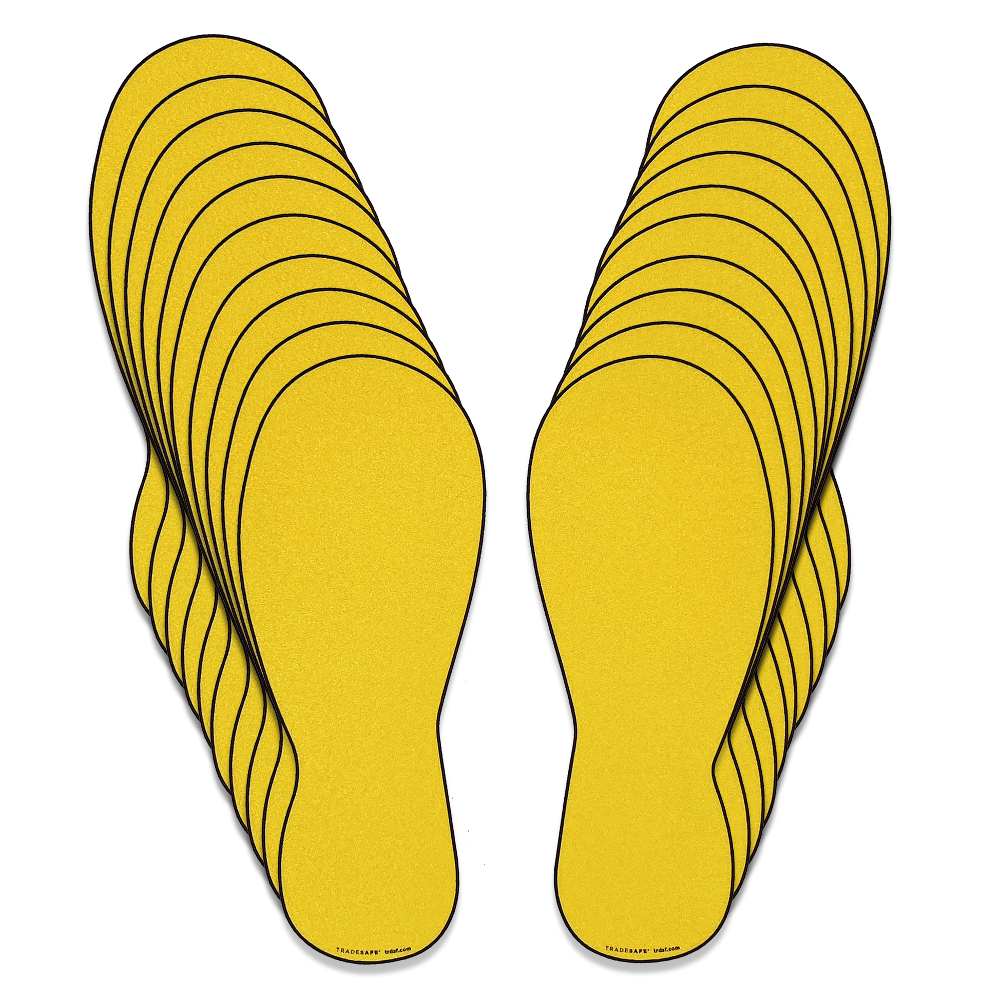 footprint vinyl floor sticker 10 pairs included
