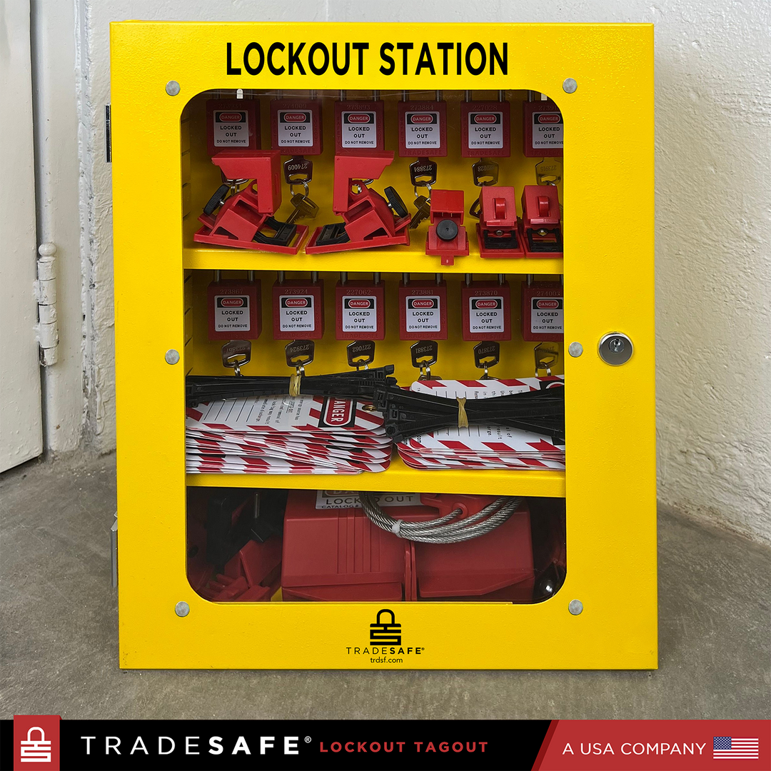 Lockout Tagout Cabinet with LOTO Devices | TRADESAFE
