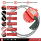 infographic detailing features of the 10ft adjustable cable lockout tagout