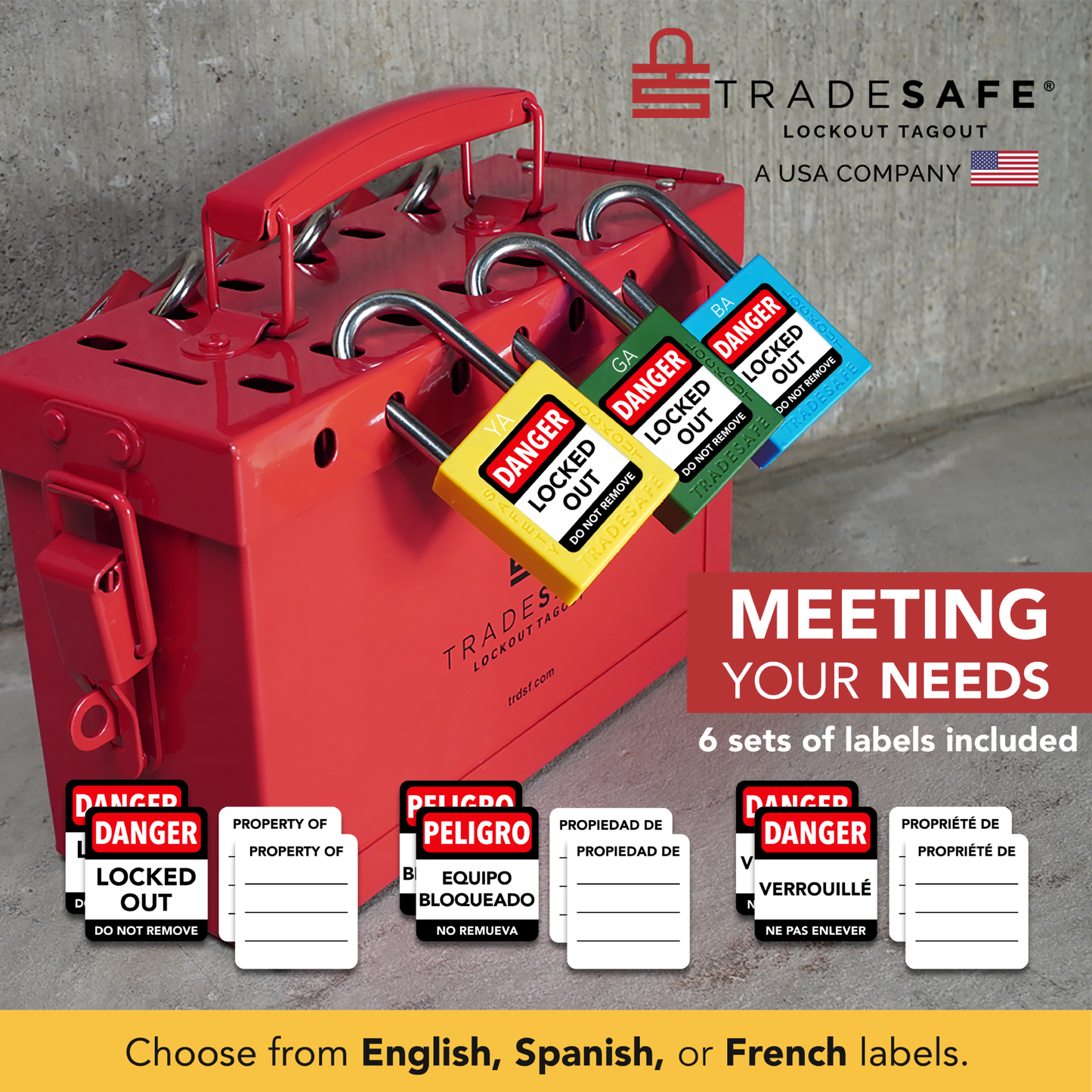 keyed alike unlimited padlocks with 6 set of labels included infographics