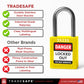 tradesafe loto padlocks features vs other brands