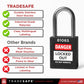 tradesafe loto locks keyed different features vs other brands