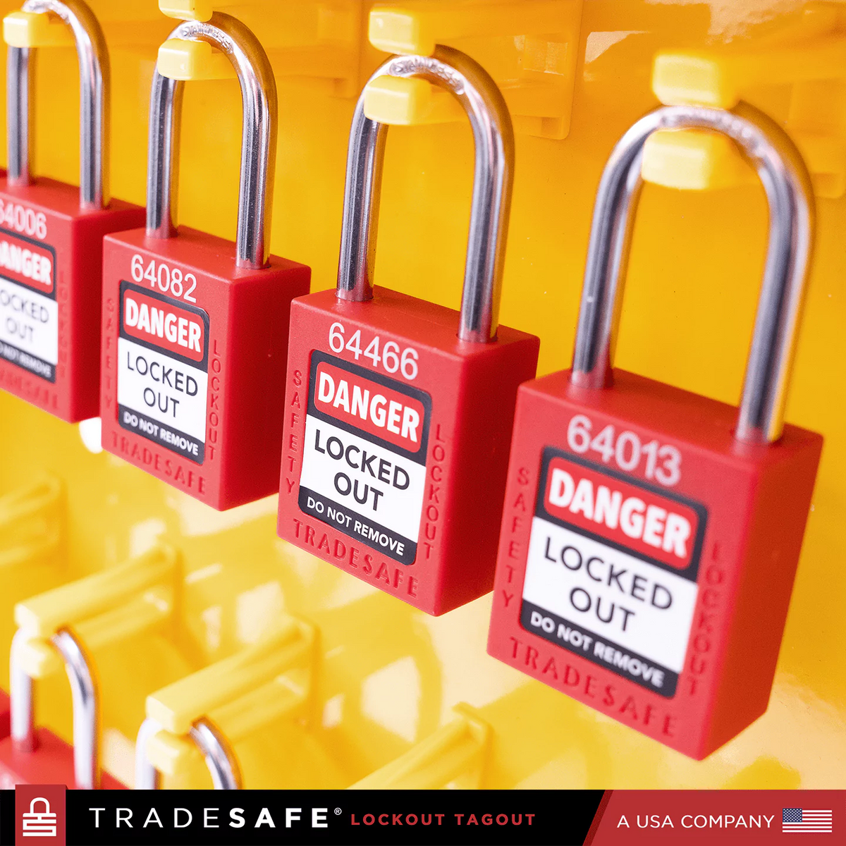 Lock Rack Lockout Locks Steel Lockout Tagout Station - Keyed Different Locks | TRADESAFE