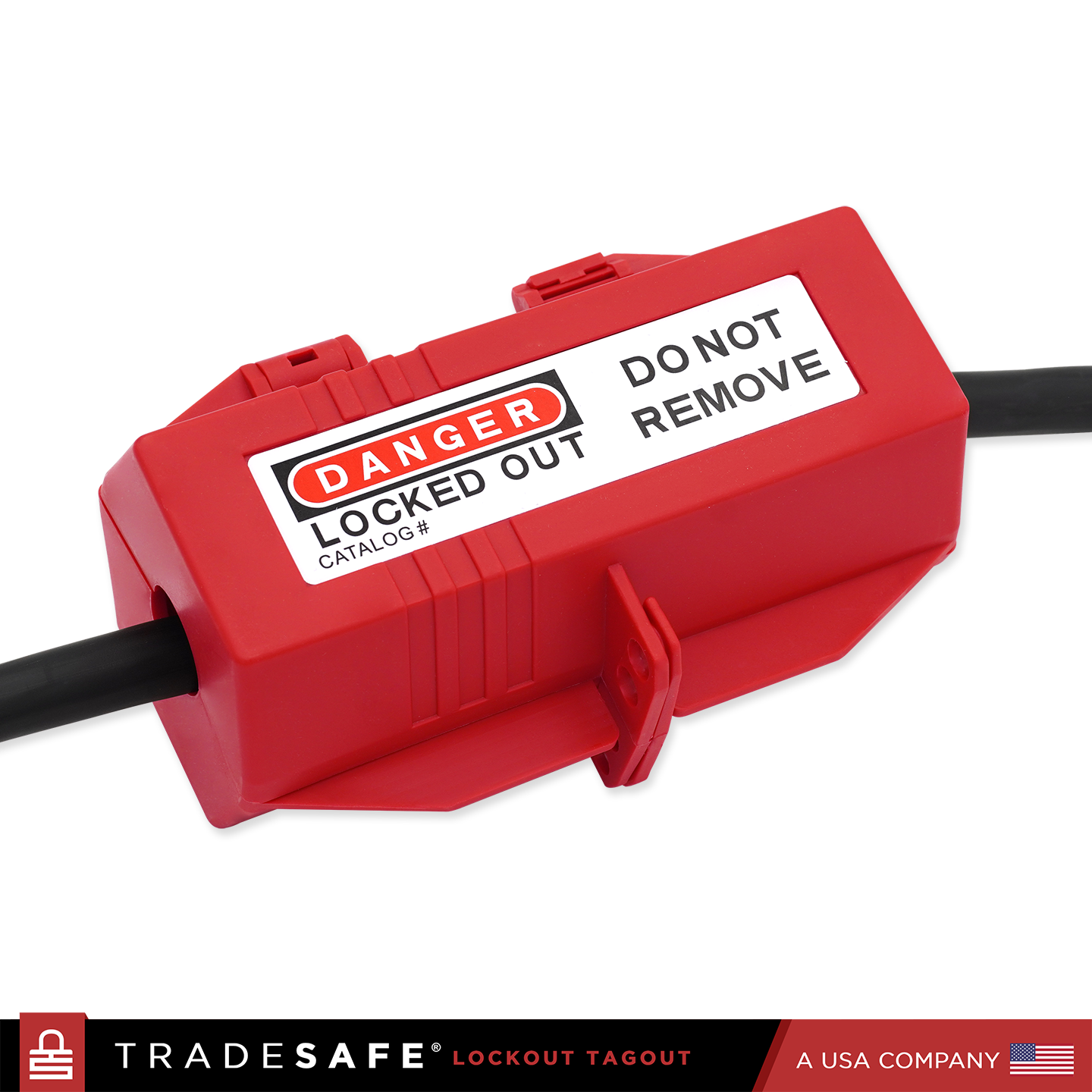 electrical plug lockout tagout closed with 2 power plugs lockout