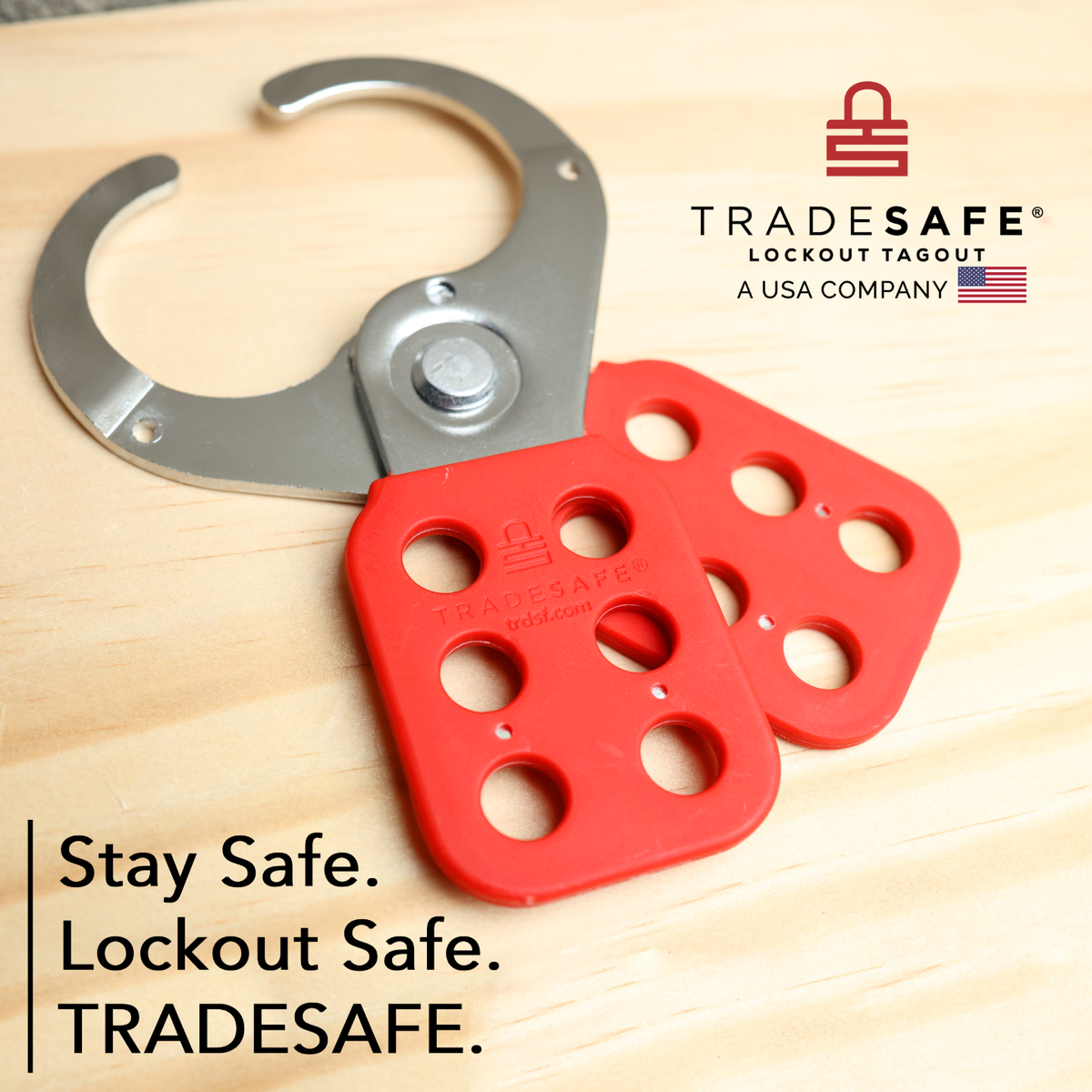 Tradesafe Lock Steel Lockout Hasp - 1-1/2