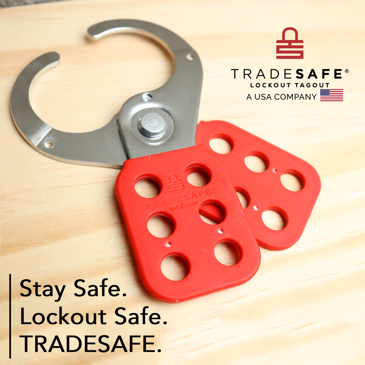 TRADESAFE lockout hasp - stay safe, lockout safe