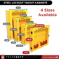 tradesafe steel lockout station cabinet available in 4 different sizes