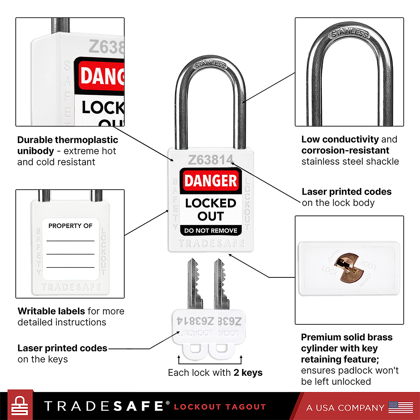 lockout tagout lock features