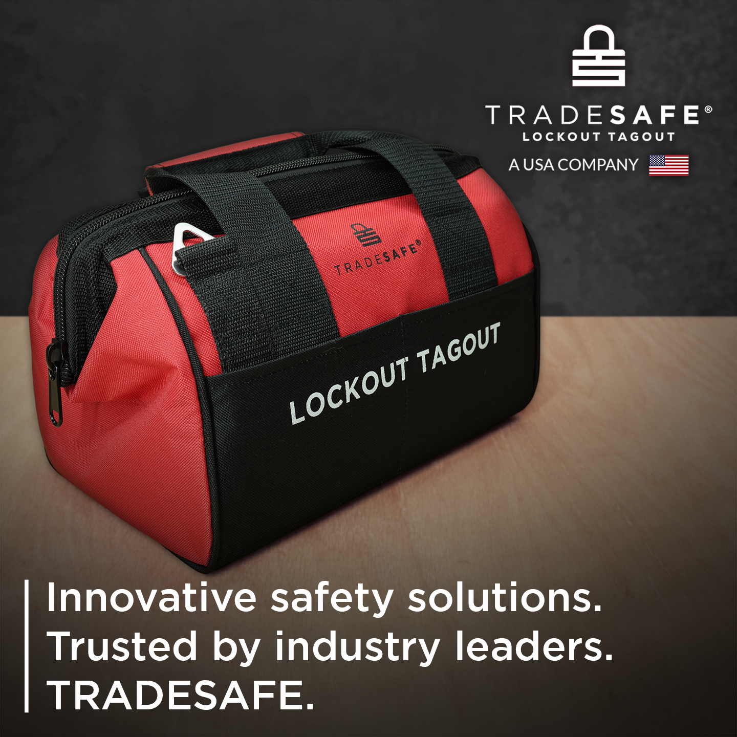 branding: innovative safety solutions. trusted by industry leaders. tradesafe.