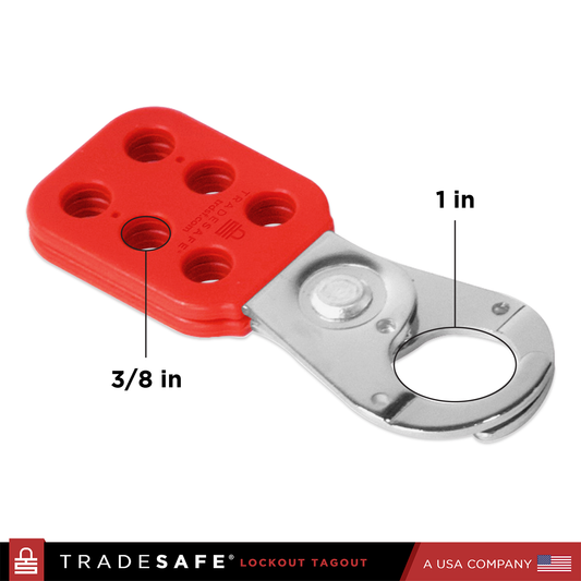 dimension: 1 inch interior jaw diameter, 3/8 inch diameter lock holes