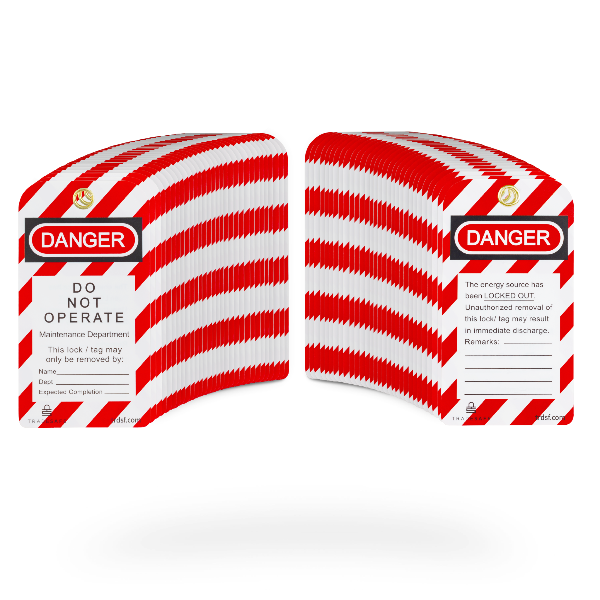 Lockout Tagout Tags - 60 Pack Danger Tags | TRADESAFE