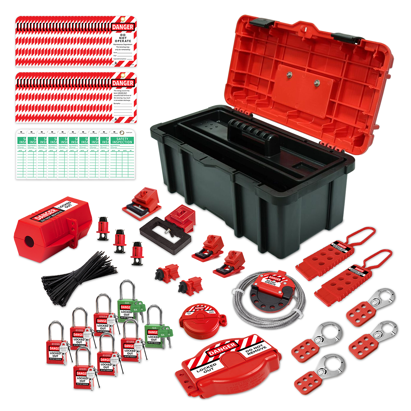 tradesafe lockout tagout tool box kit