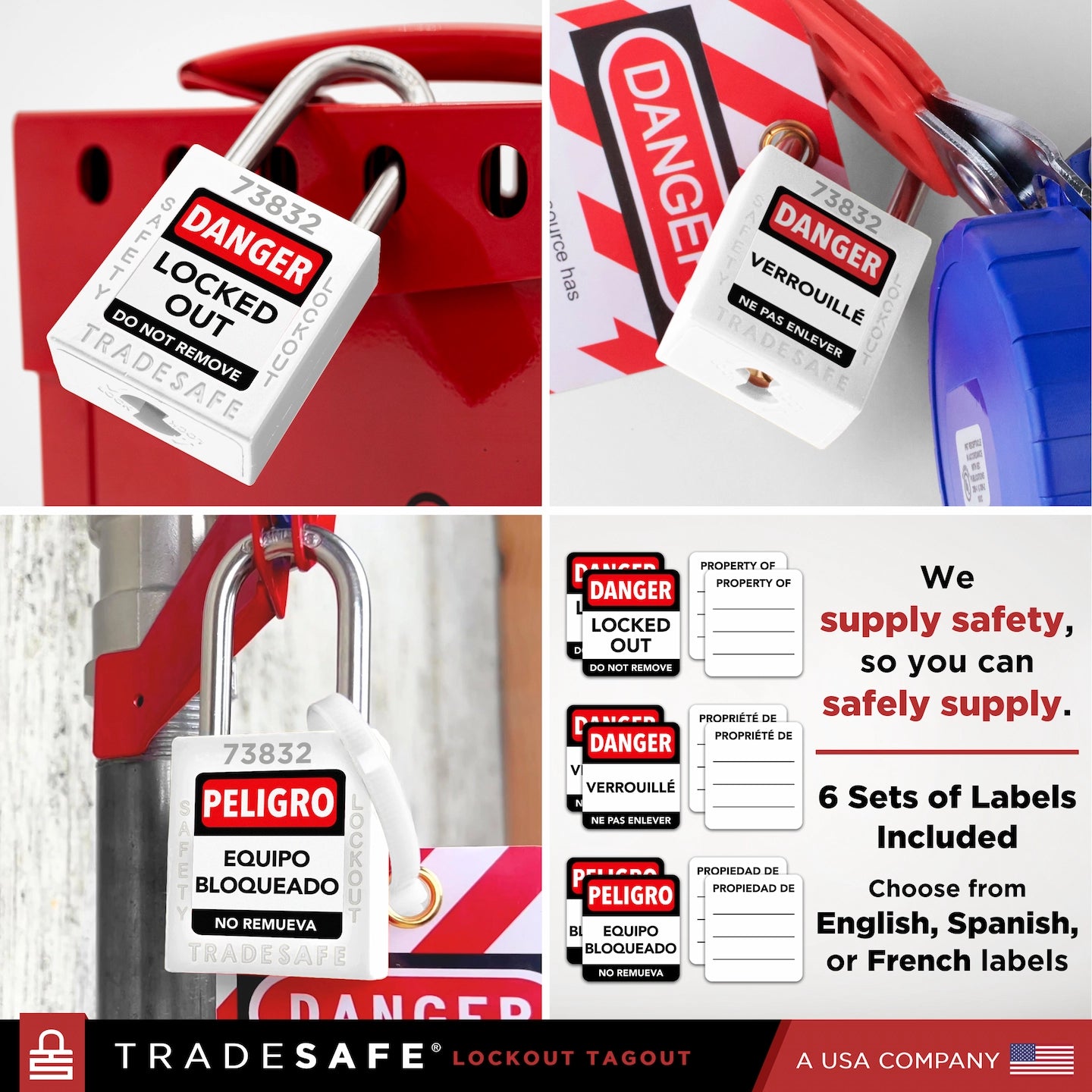 lockout tagout keyed alike locks applied