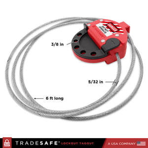 dimensions of cable lock 6ft