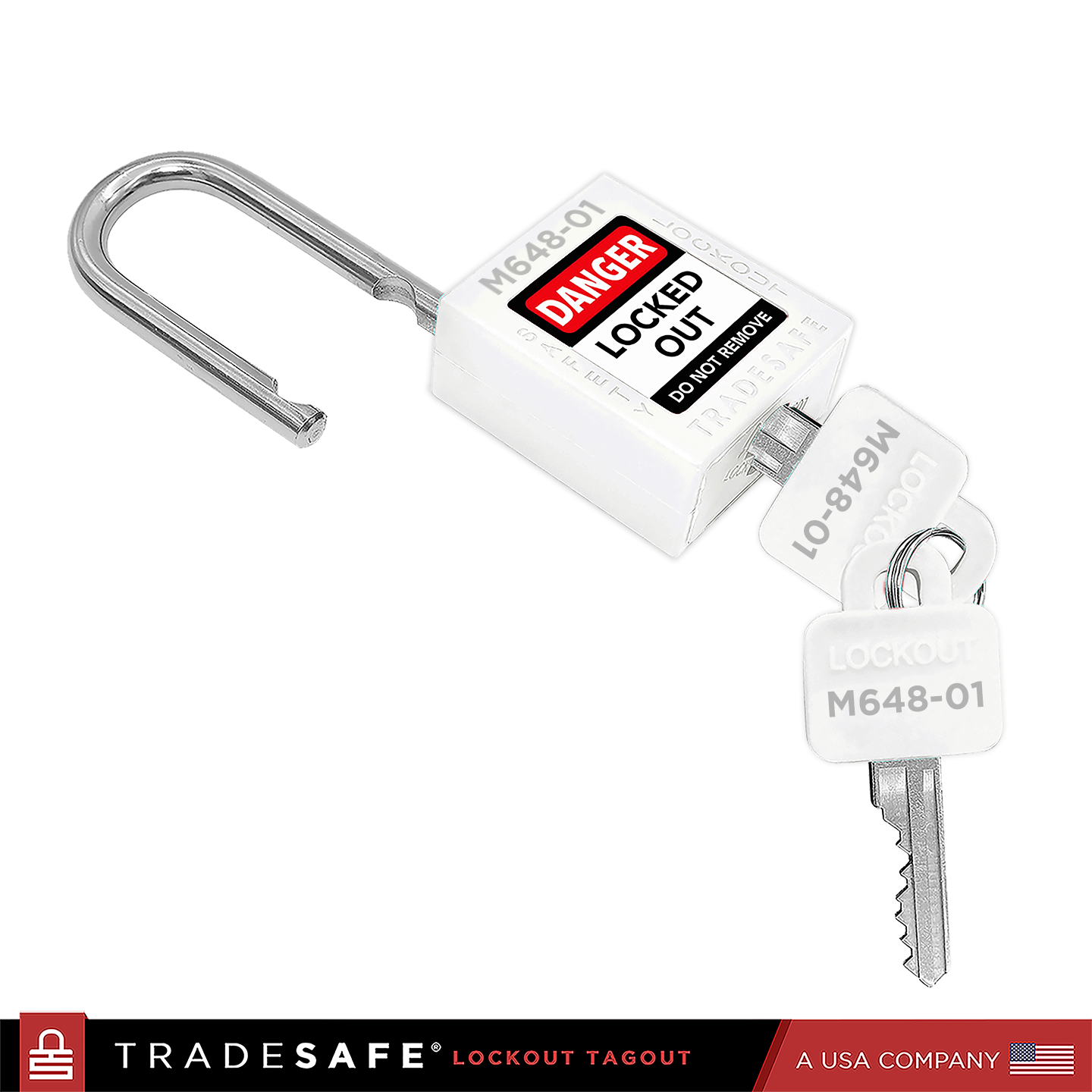 safety padlock with master key for all locks