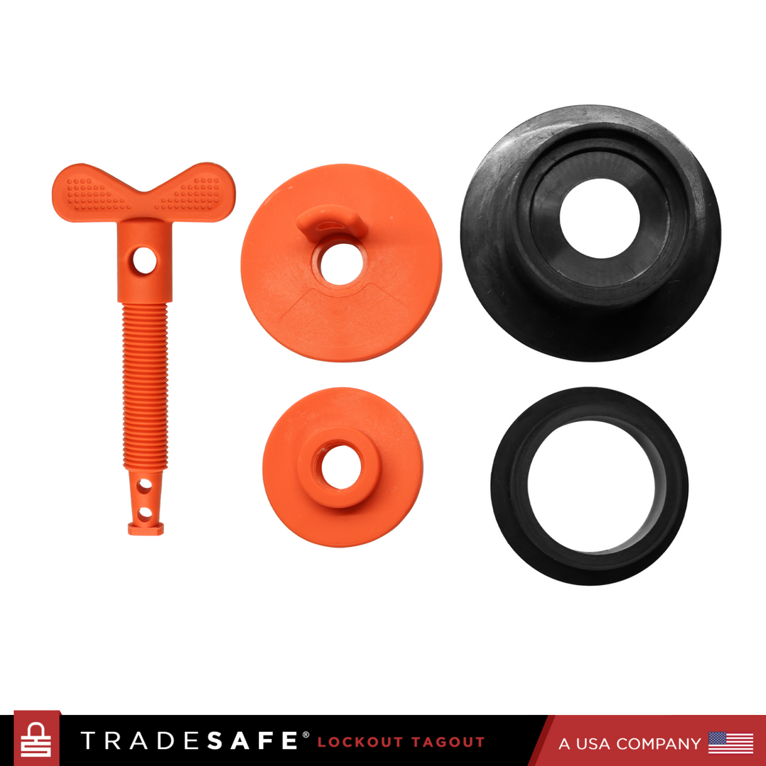 Nylon Drum Lock Security Plug With Rubber Gaskets | TRADESAFE