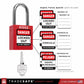 lockout tagout padlocks with english french spanish labels included