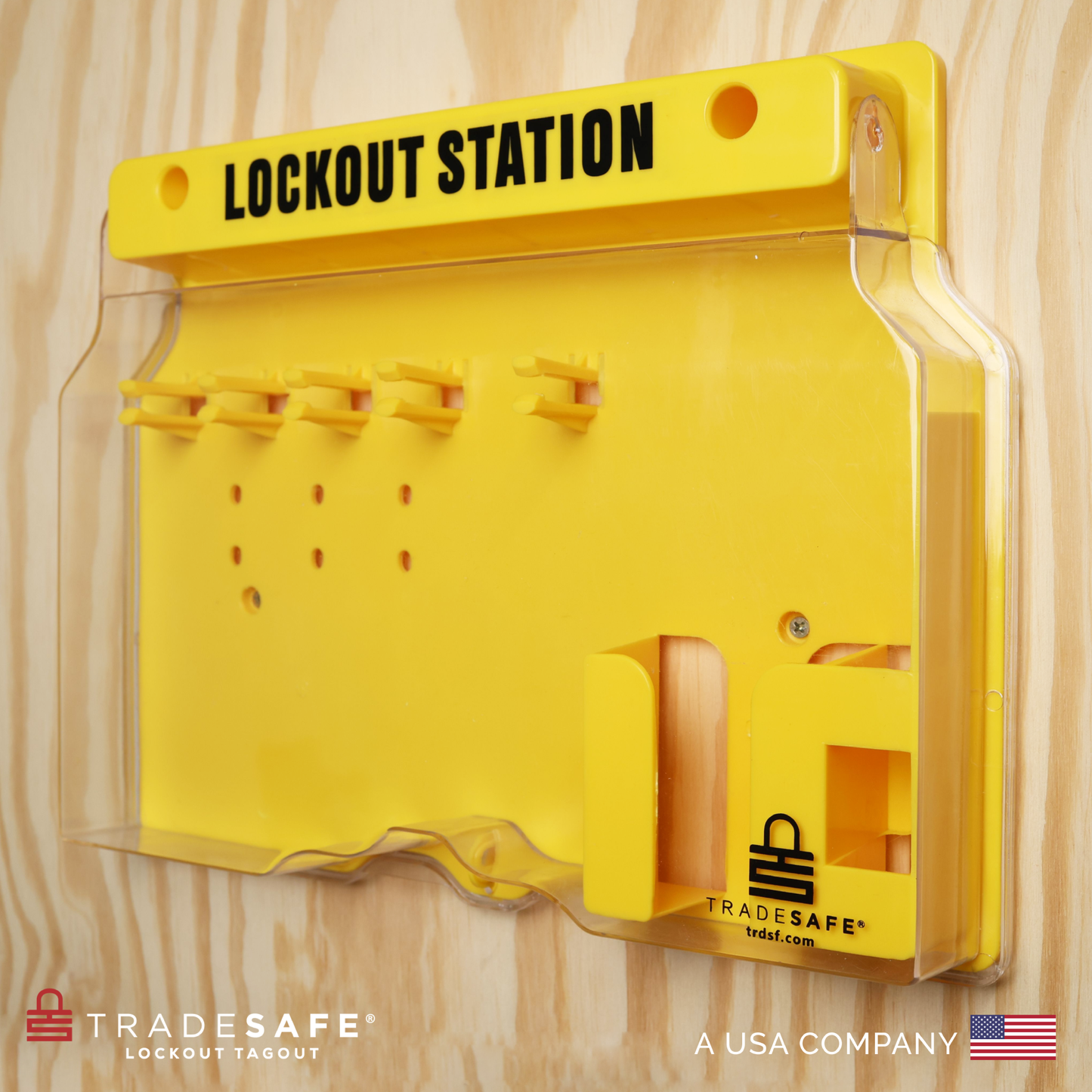 lockout tagout large station unfilled mounted on wall