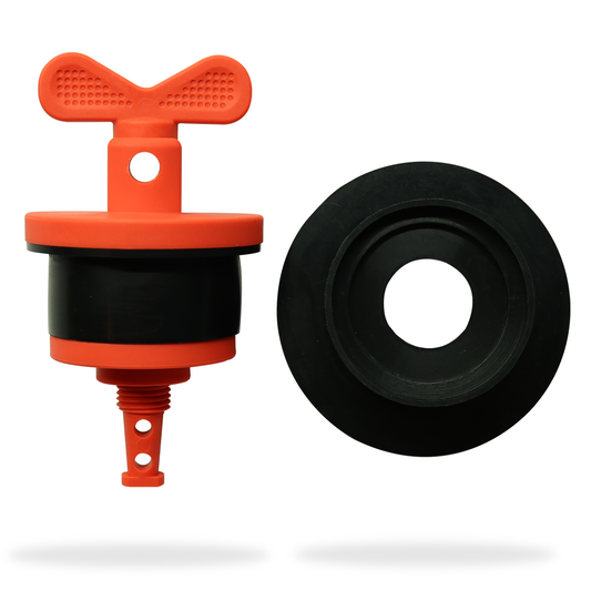 nylon drum plug locking device with 2 expandable rubber gaskets