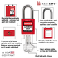 info overlay of red loto locks with master key 