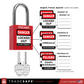 multilingual padlock labels