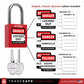 infographic: red loto lock with english, french, spanish labels included