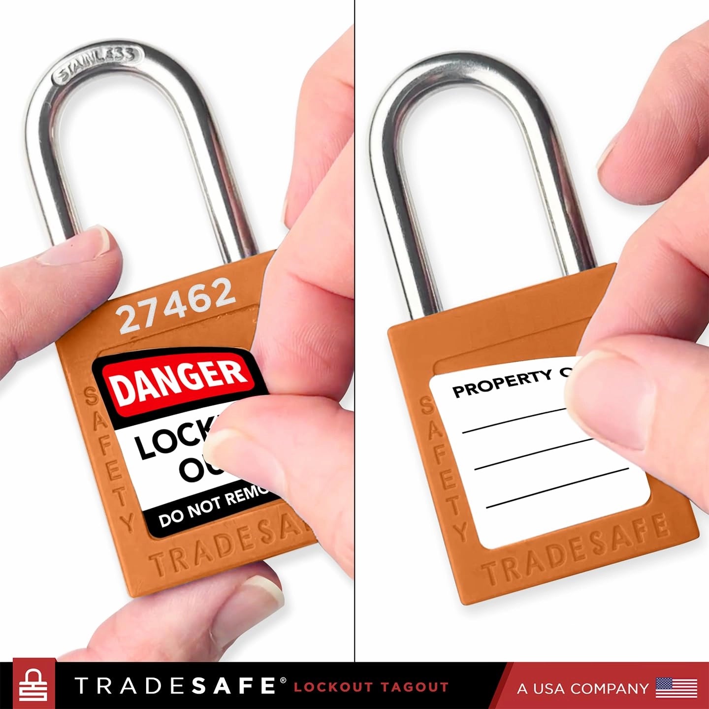 removable padlocks sticker labels included