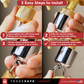 3 easy steps to install tradesafe water spigot lock: hand-tighten solid brass fitting, slide chrome-plated cover, secure with padlock.