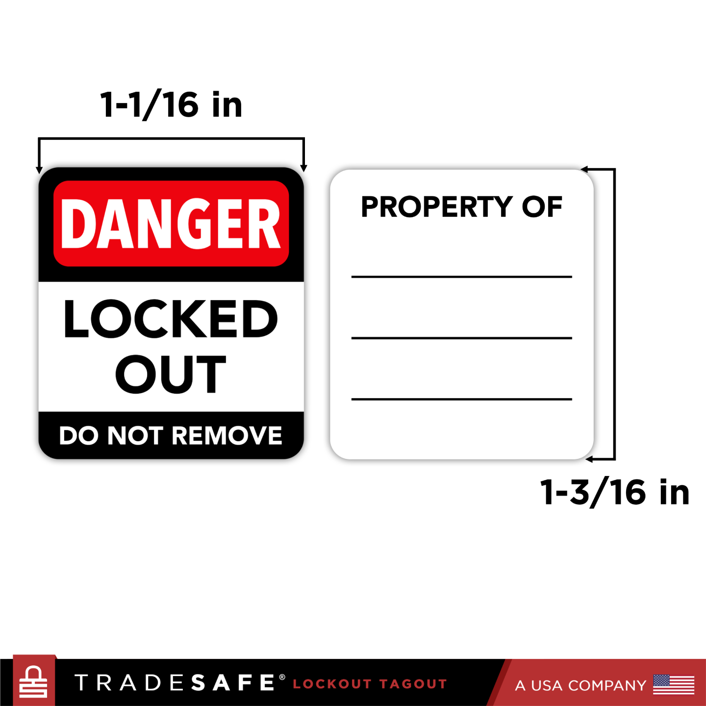 Multilingual Padlock Labels - 60 Pack Lockout Labels | TRADESAFE