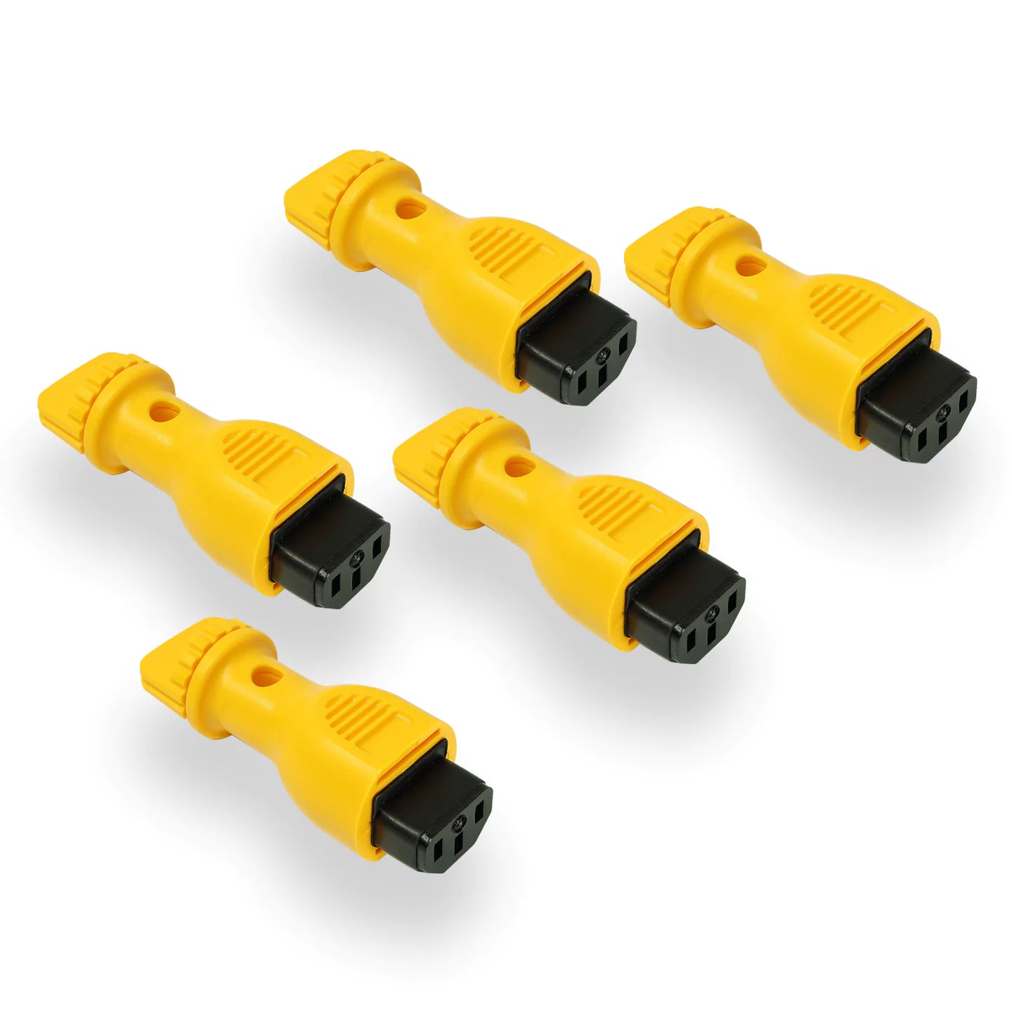 5 pieces yellow plug locks