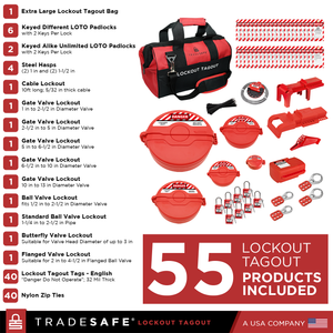 portable valve lockout tagout kit loto components