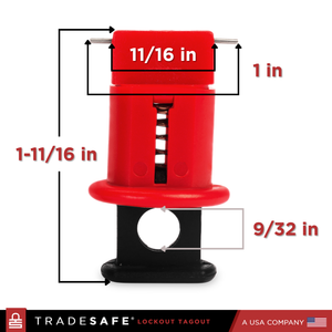 pin out wide standard miniature circuit breaker lockout with dimensions