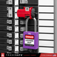 a purple loto padlock in use along with a universal multipole circuit breaker lock